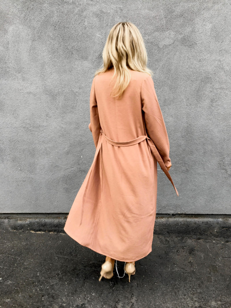 Mauve Duster Coat Blonde Collective Life Style Blog by Ashley