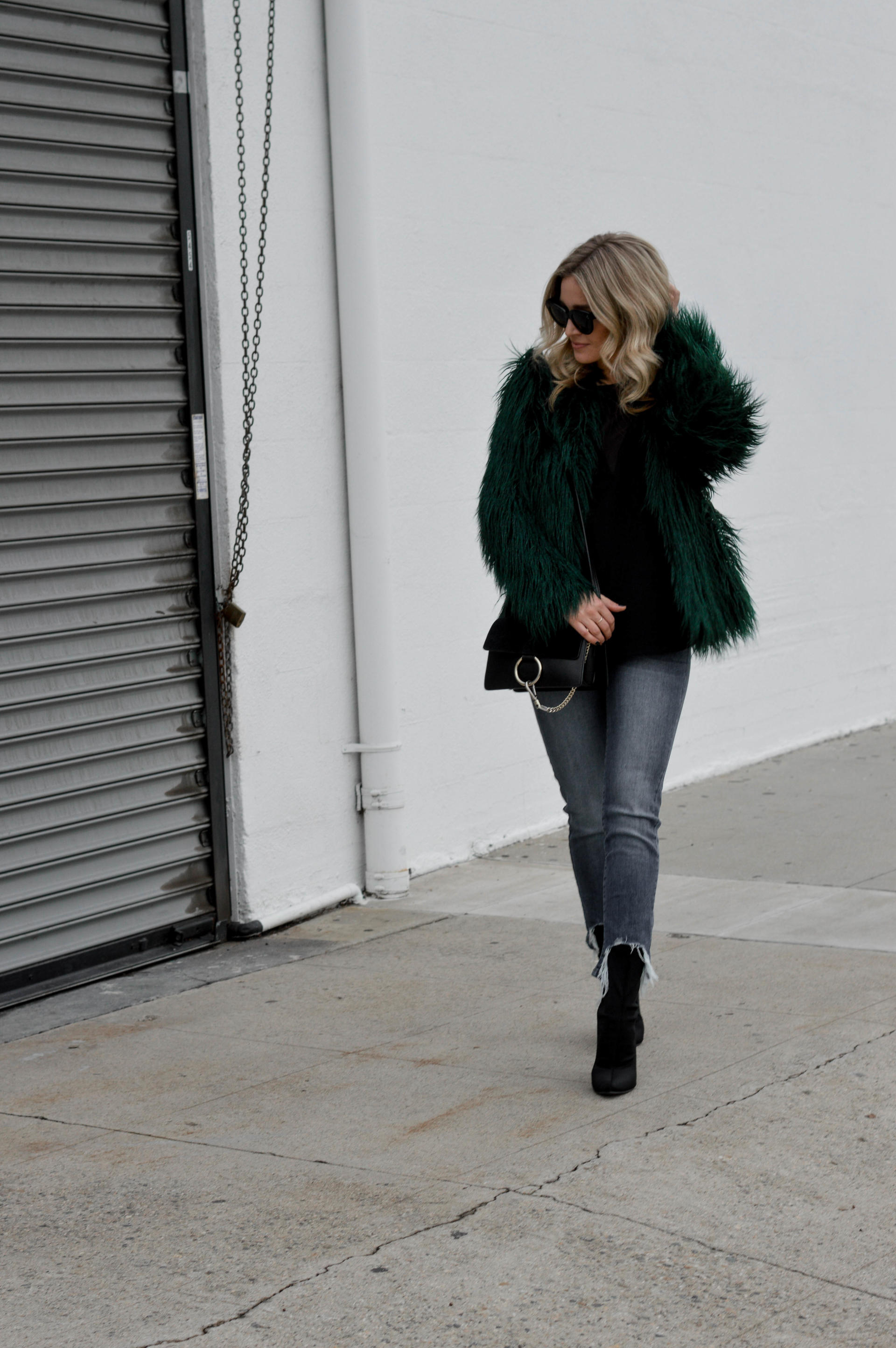 what to wear with a fur coat